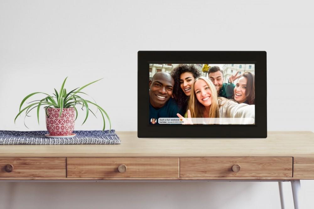 Ramă foto digitală FRAMEO Wi-Fi Ecran tactil IPS 10" 16GB Denver PFF-1015B, Denver