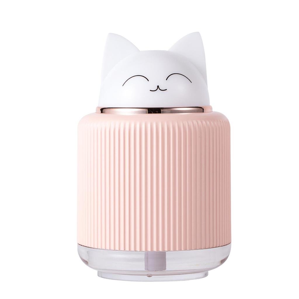 Cute Cat Cartoon Pet Lamp Humidifier: Silent Spray, Sleep Light, Customizable Logo, Ideal Gift