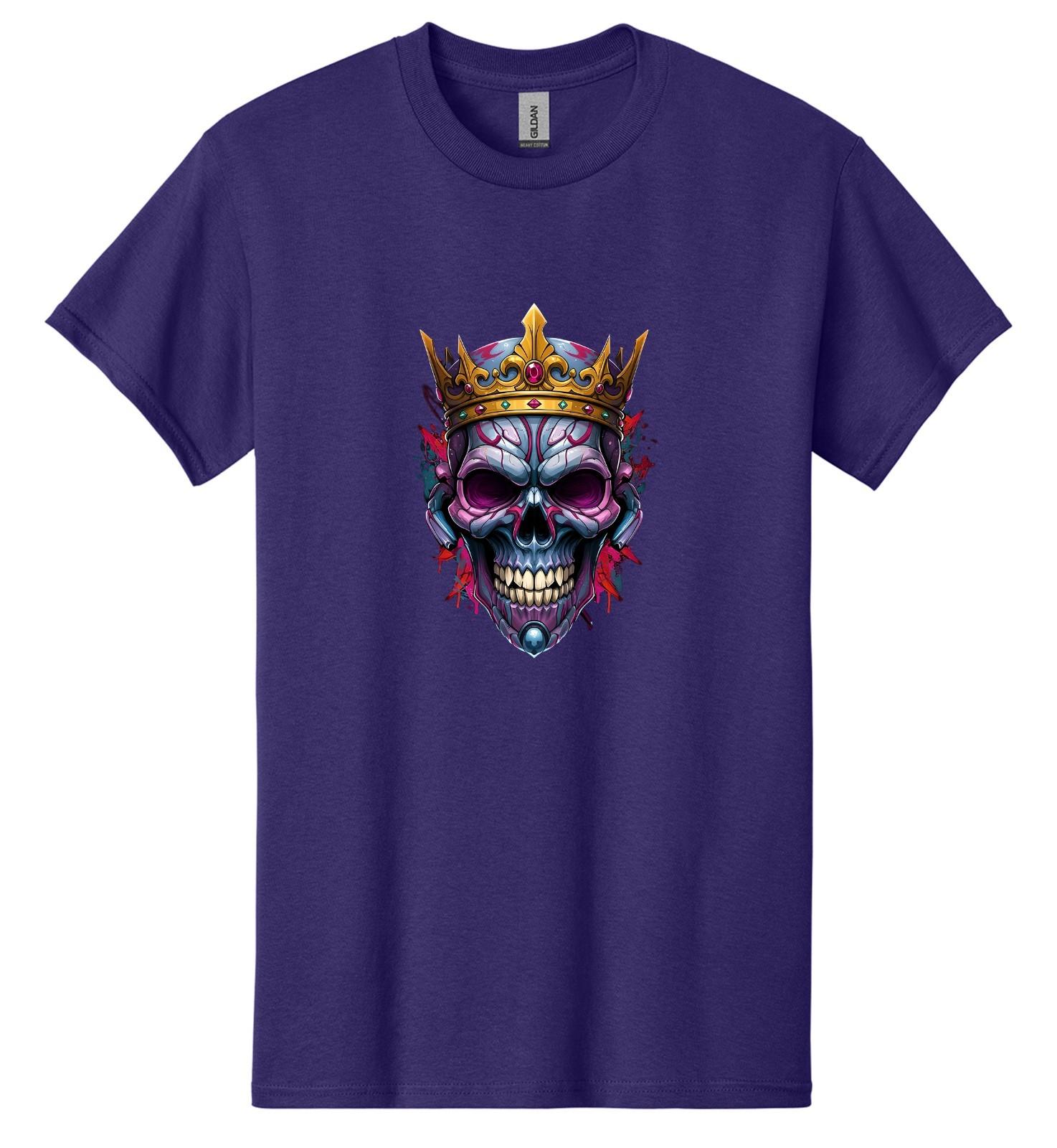 

American Crown Horror Skull Teeth Gym Workout Men s T-Shirt USA New Gift Tee 5XL різнокольоровий