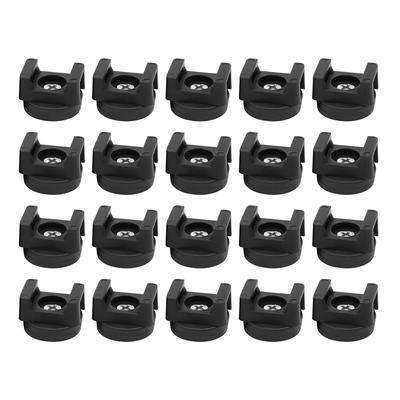 20 Pièces Base de Montage Magnétique Serre-Câble Zippé Clips de Câble Gestion Base Support Noir