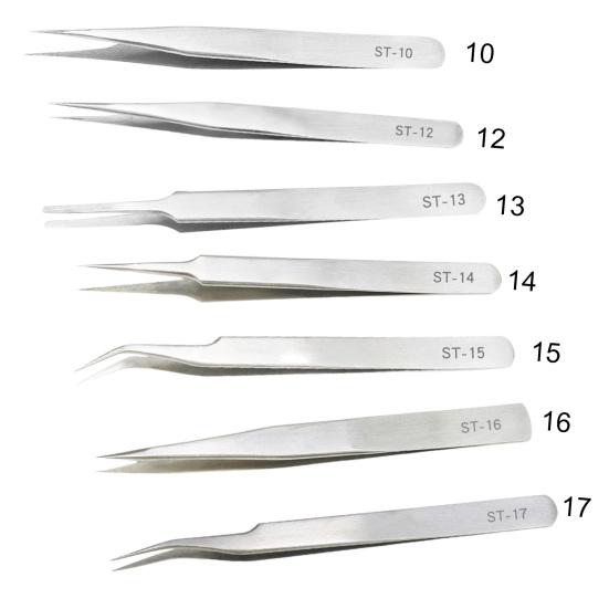 ST-10-17 Anti-static Repair Tweezers Diamagnetic Repair Tools Multi-purpose Electronics Tweezers Circuit Board Repair