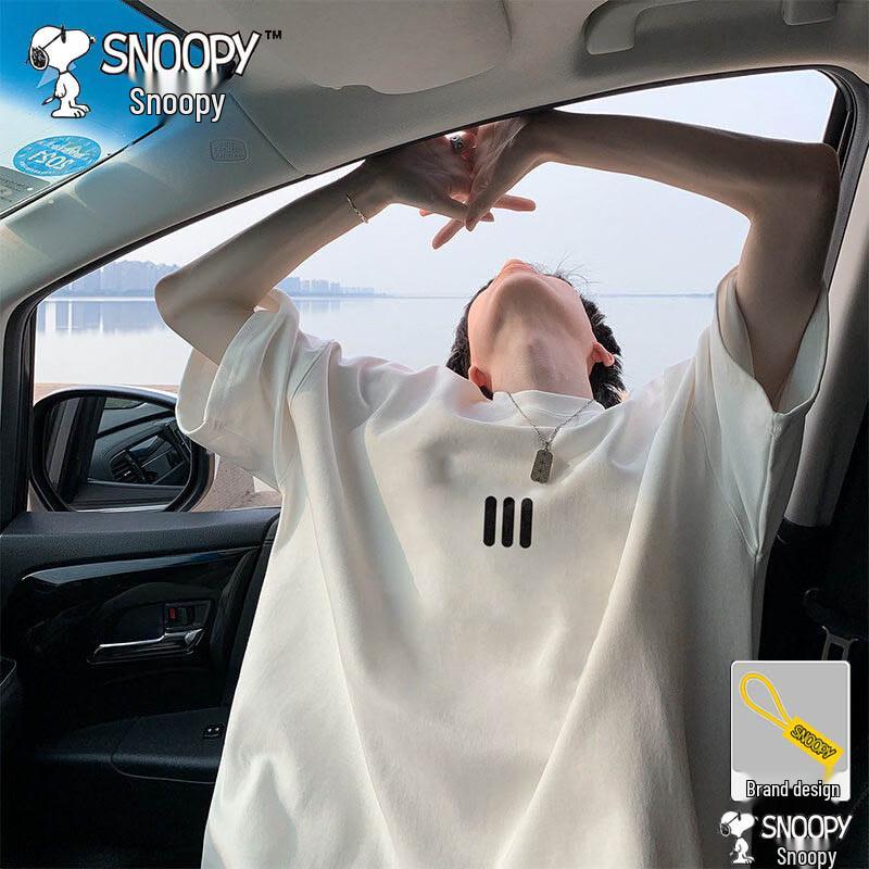 SNOOPY Men s Short Sleeve T-Shirt L