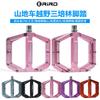 Aluminum Alloy Mountain Road Bike Pedals With Triple Sealed Bearings Wide Anti-Slip Platform Universal MTB Folding BMX