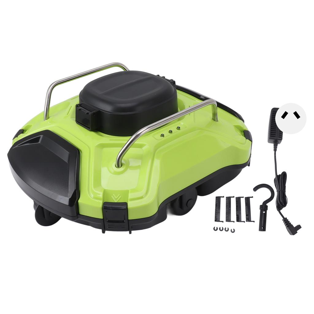 Cordless Robotic Pool Cleaner 360 Degree Powerful Cleaning Automatic Pool Vacuum Cleaner with Automatic Route Planning for Flat