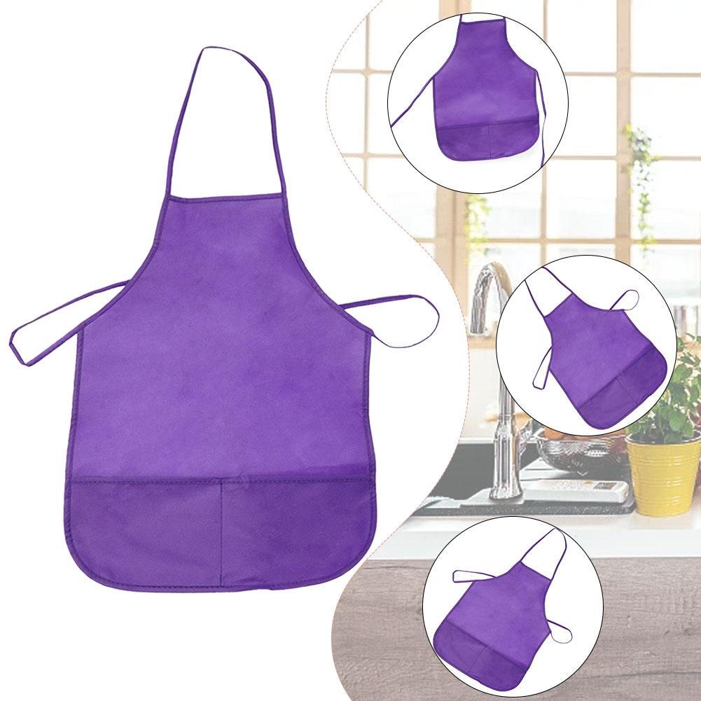 Premium Children Bib Apron Kids Boys Girls Apron Kitchen Child Craft Cooks Apron