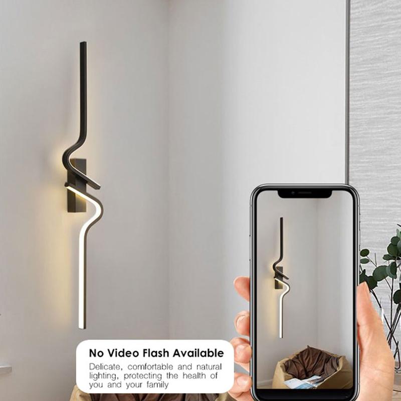 Moderne LED Wandleuchten Wandleuchten für Sofa Hintergrund Innen Schwarz LED Wandlampen Treppen Zuhause Innenleuchte AC85-265V
