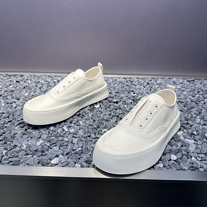 Simple canvas shoes summer new breathable cloth shoes casual shoes platform without shoelaces Jingwu