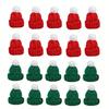 10 Unidades Mini Pompons de Chapéu de Natal - Para Artesanato DIY, Decorações de Árvore de Natal e Enfeites de Feriado, Decoração Festiva para Artesanato