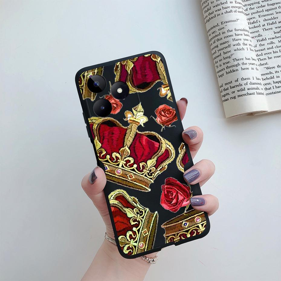 For Funda Realme Note 50 Case RMX3834 Cute Love Heart Silicone Soft Phone Case For Realme Note 50 Back Cover Note50 6.74" Coque