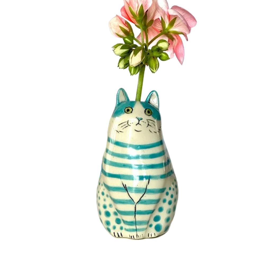 Unique Cat Decoration Charming Hand-made Resin Figurine Small Ornament For Home Bedroom