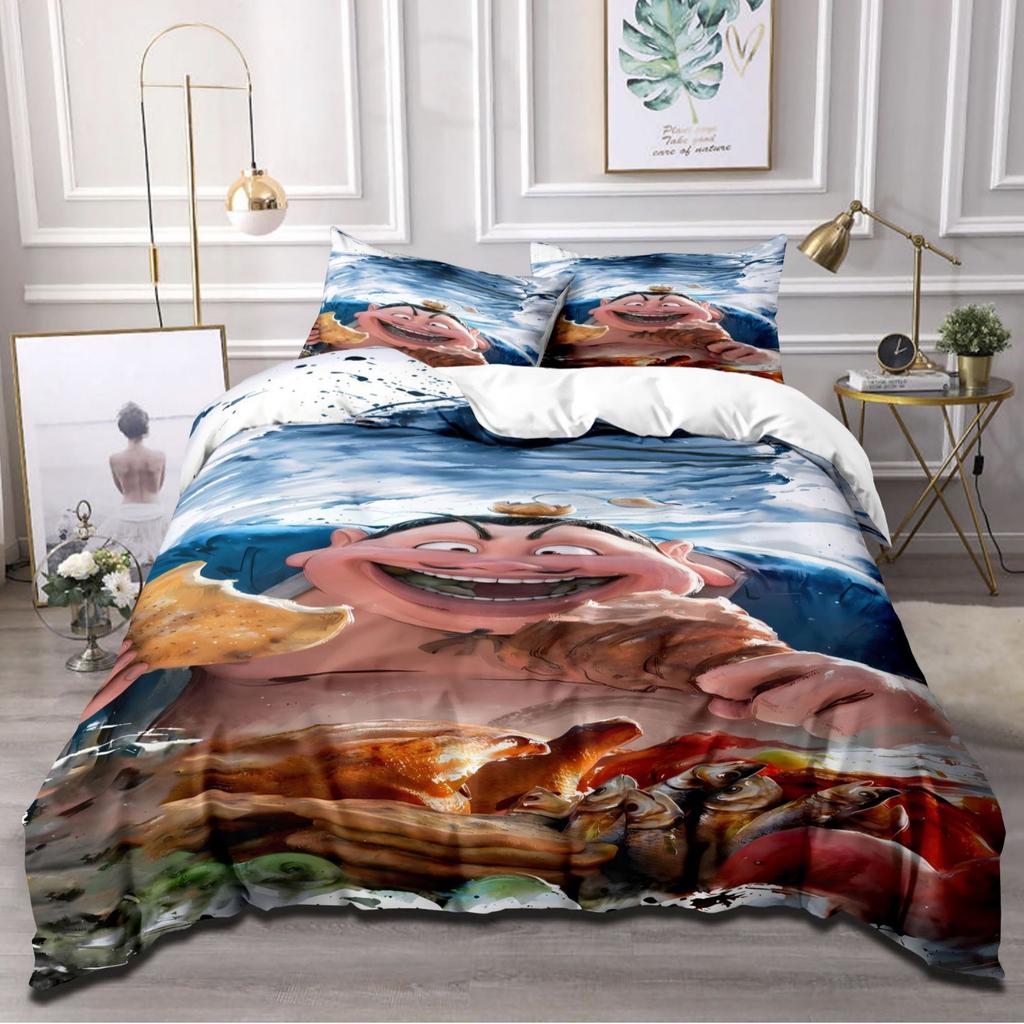 Cartoon Animation Movie Quilt Cover Three-Piece Bedspread