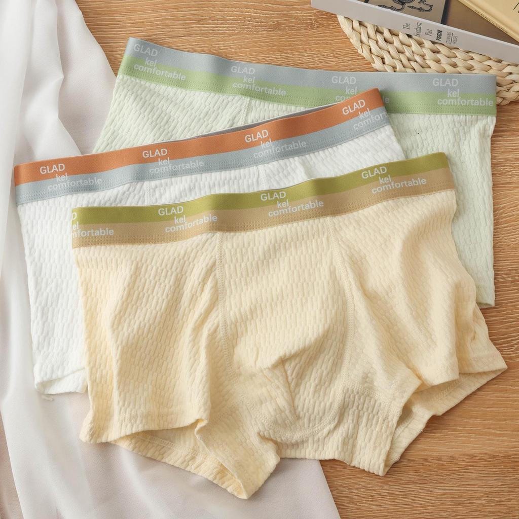 3 Pezzi Biancheria Intima da Uomo Boxer da Uomo Traspirante U Convesso Mutande Comode Mutande L XL XXL 3XL 4XL