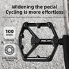 ESLNF Bicycle Pedal Aluminum Alloy Cycling Accessories Ultra Light Widened Anti-slip Bearing MTB Road Bike DU Pedals