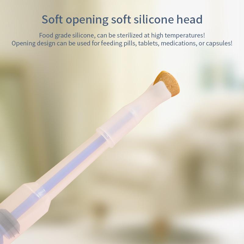 1PCS Pet Strzykawka Tabletka Pistolet Tabletka Dozownik Naciskowy Lek Woda Mleko Rurka Podajnik Narzędzia Akcesoria Dla Psów Kot