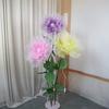 Man-made Large Yarn Flower Set with Lamp Living Room Floor Placement Garden Decoration Outdoor High Quality Artificial Flowers