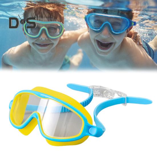 Okulary do pływania dla dzieci, okulary przeciwmgielne, z ochroną UV, szczelne, z klipsem na nos, zatyczki do uszu dla chłopców, dziewcząt, dzieci i maluchów w wieku 3-15 lat