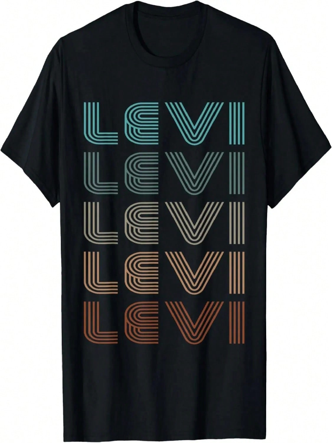Retro First Name Design T-Shirt S разноцветный