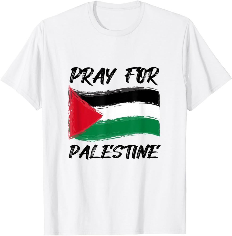 Pray for Palestine, end the Palestinian occupation Unisex T-Shirt XL