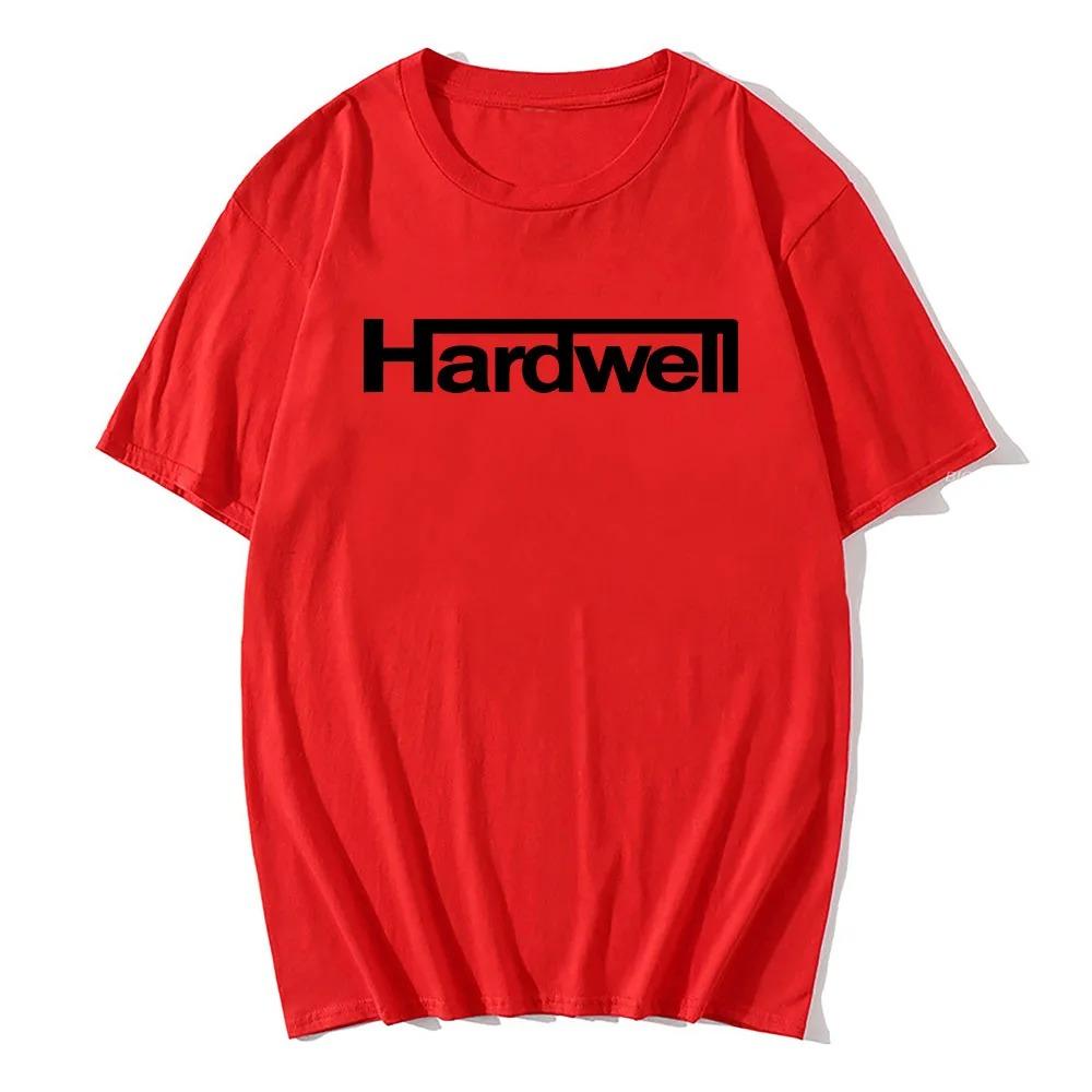 DJ Hardwell Logo Print TShirt 100 Cotton Short Sleeve Mens Tee Unisex HipHop Street Style Casual Crew Neck Women Men Tshirt