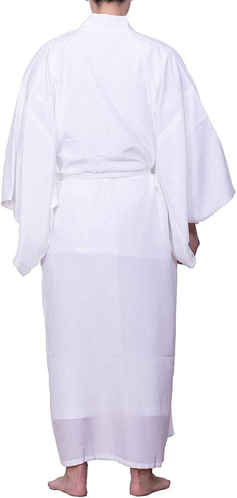 Long Washable Half Collar for [KYOETSU] Undergarment, Undergarment, Men, Men's (L, White)