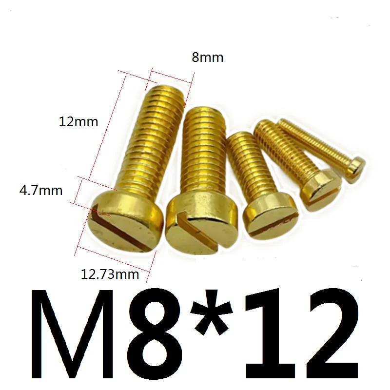 M 2,5 3 4 5 6 8 10 12 Metrisch X 4-25mm Länge Messing Senkkopf Schlitzschraube Bolzen