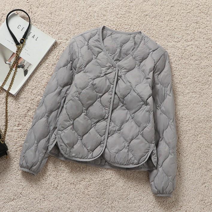 Vestă matlasată ușoară pentru femei, croială slim fit - Îmbrăcăminte exterioară trendy în stil retro