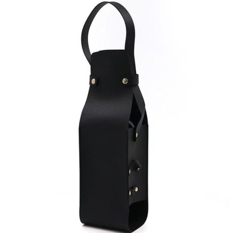 

One Bottle Wine Bag with Easy Carry Handle For Champagne Liquor for Family Travel Gatherings чёрный