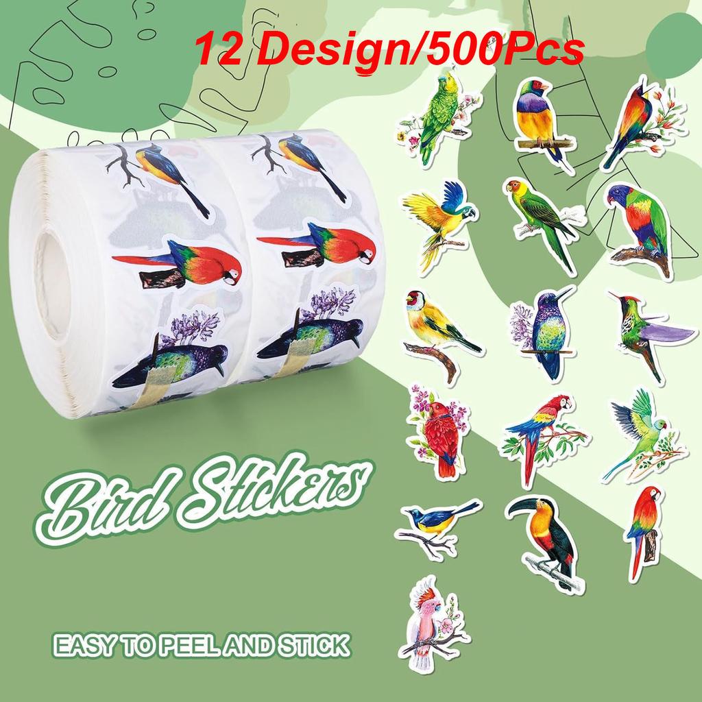 100-500Pcs High-Quality Colorful High-Quality Birds High-Quality Animals High-Quality Carraffiti High-Quality Stickers Self-assembly High-Quality