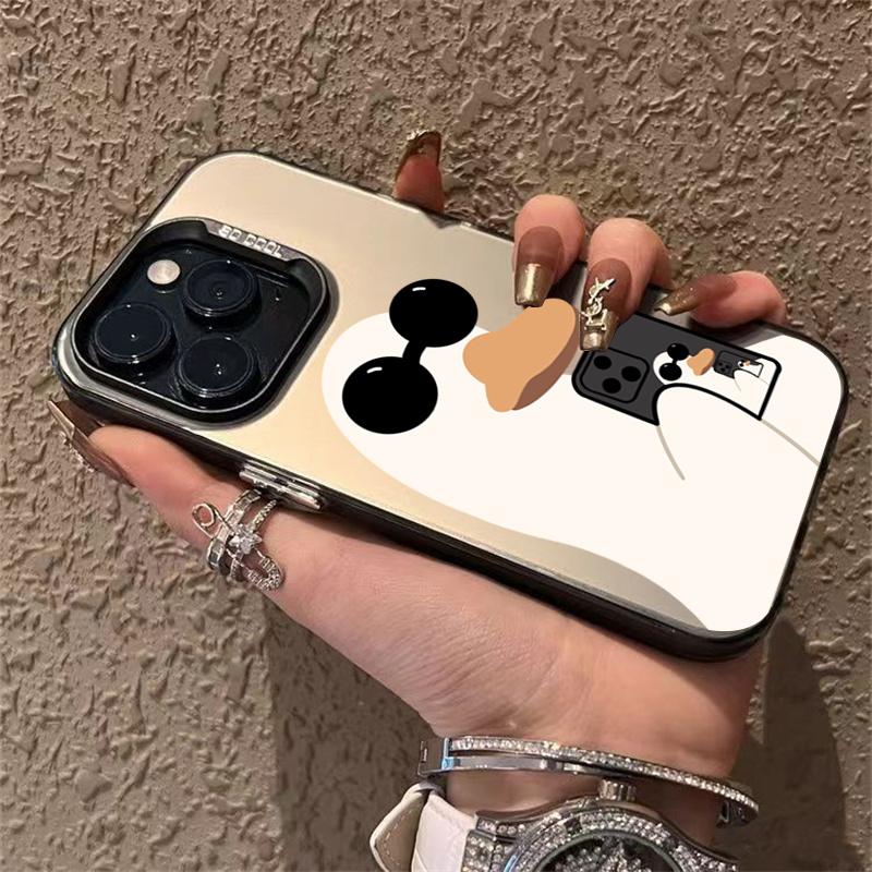 Cute Duck Brief Painting Phone Case For  Redmi 12C 13C Redmi Note 13 12 Pro Plus  5G 4G 12S 11S 10S 10 Plating Matte Cover