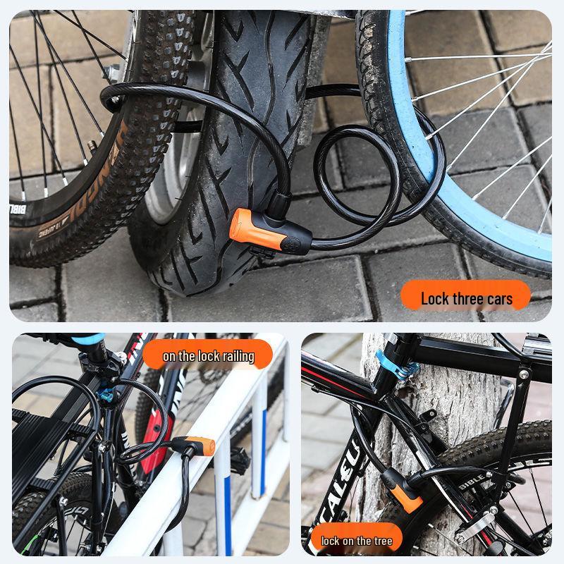 Diebstahlsicheres Stahlkabel-Fahrradschloss – Mountain- & Fixed-Gear-Fahrradzubehör