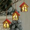 DIY Wooden Nutcracker House Ornament: Children's Handmade Luminous Christmas Tree Pendant Gift