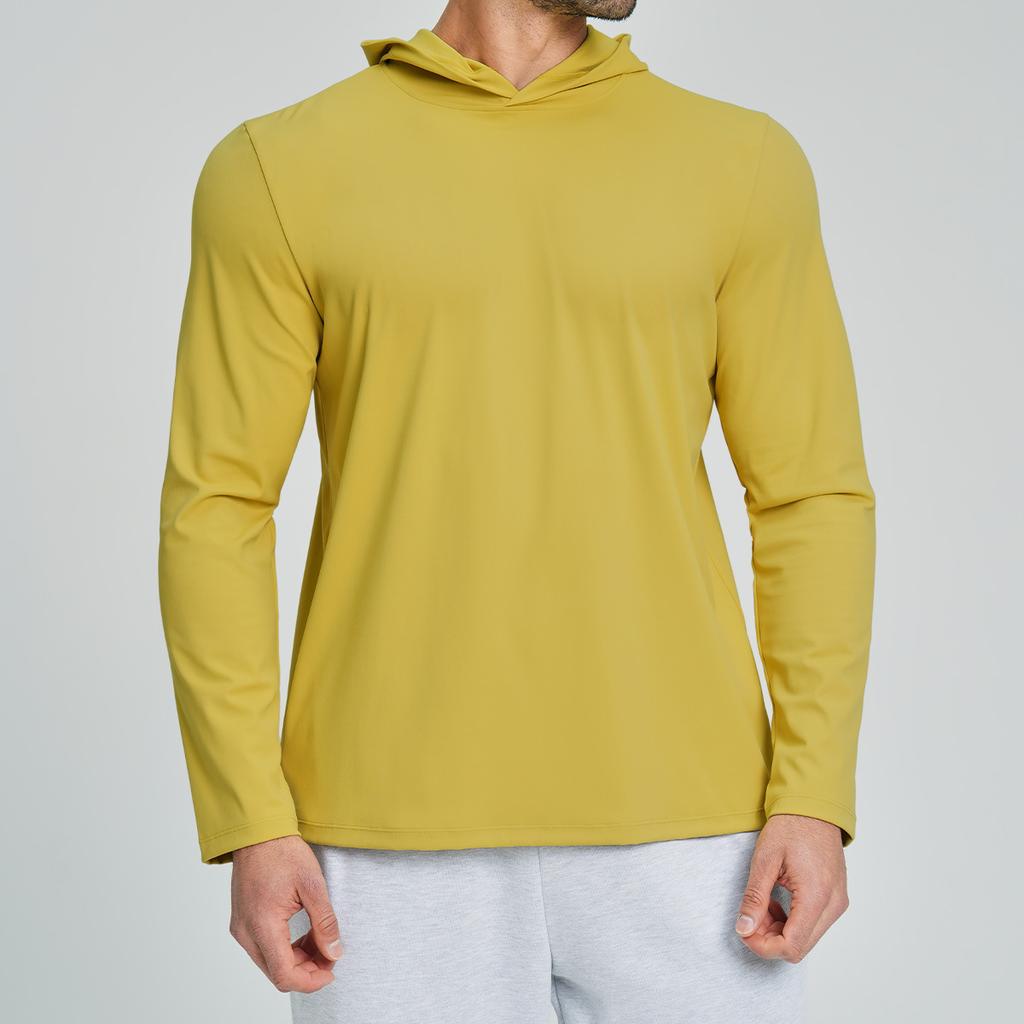 Men S Casual Sports Fitness Hooded Long Sleeve T Shirt
