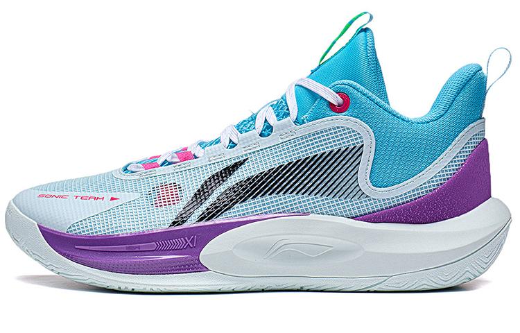 Li Ning SONIC Team Текстиль, Синтетическая кожа, TPU Противоскользящая поддержка Амортизация Низкие Баскетбольные кроссовки Мужские ABPT023-3 44