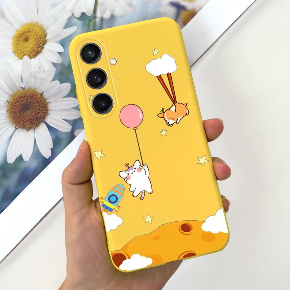 For Samsung Galaxy A25 2023 Case SM-A256B Cover Popular Flower Cartoon Soft Silicone Funda For Samsung A35 A25 5G A 25 Protector
