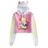Bocchi the Rock Anime Katze Ohren Color Block Hoodie für Damen – Herbst/Winter