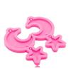 DIY Glossy Star Moon Shape Earrings Silicone Molds for Epoxy Jewellery Making