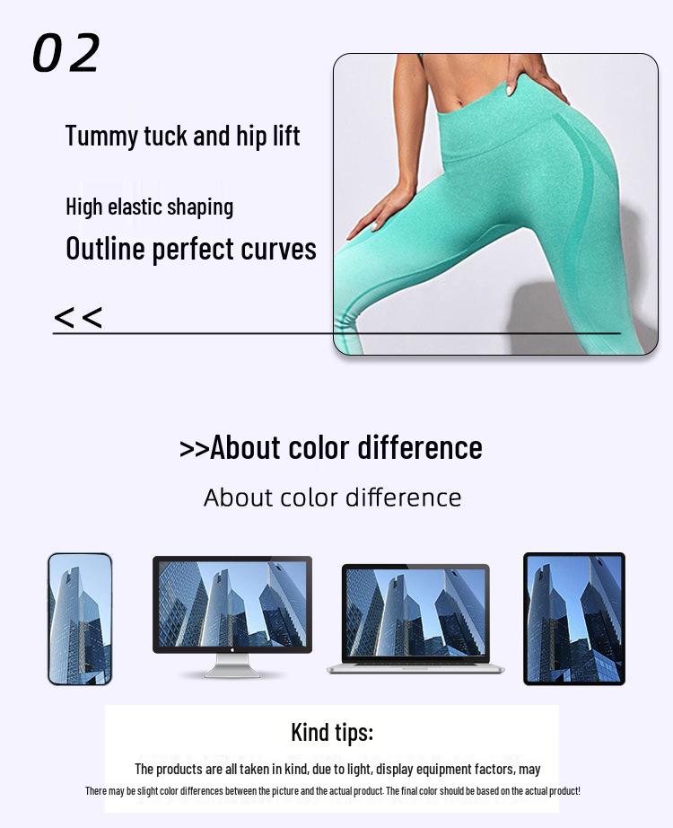 European & American Tie-Dye Seamless Gradient Yoga Suit - High-End Women's Tight Fit Sports Set