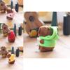 Sweet And Playful Capybara Plush Keychain With Premium Short Plush Fabric