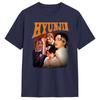 Men Hyunjin T Shirts 100 Cotton Tops Hipster Short Sleeve Round Collar Tees Printed Tshirt