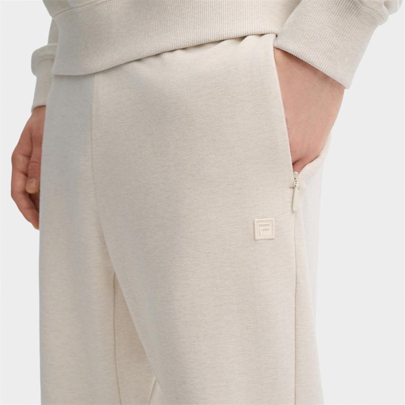 New FILA Knitted Sweatpants Men's Light Khaki Heather Gray F11M435602FLK