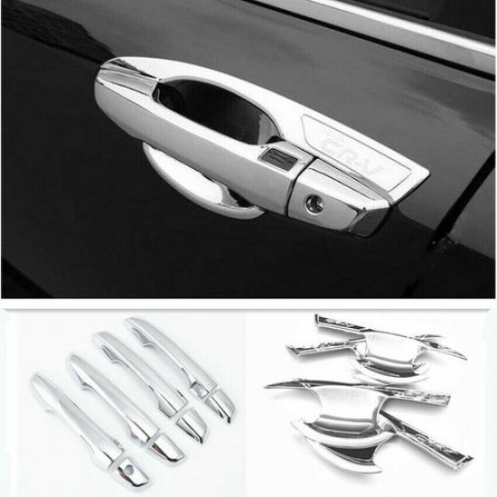 FOR HONDA CR-V CRV 2017 2019 2020 2021 Chrome Car Door Handle Bowl Cover Trim