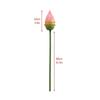 Romantic Artificial Lotus Handmade Fake Lotus Branch Simulation Lotus Leaf  Balcony
