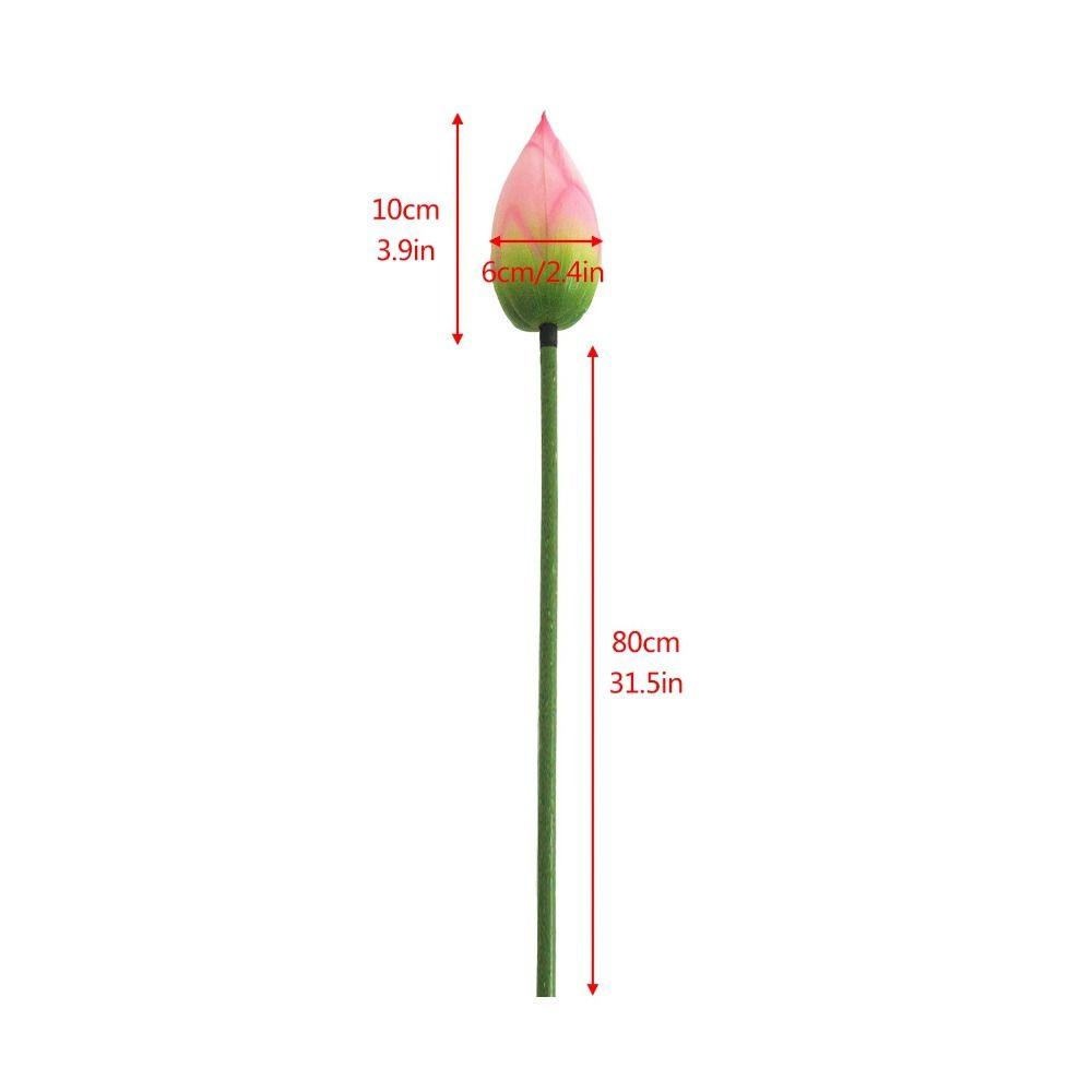 Romantic Artificial Lotus Handmade Fake Lotus Branch Simulation Lotus Leaf  Balcony