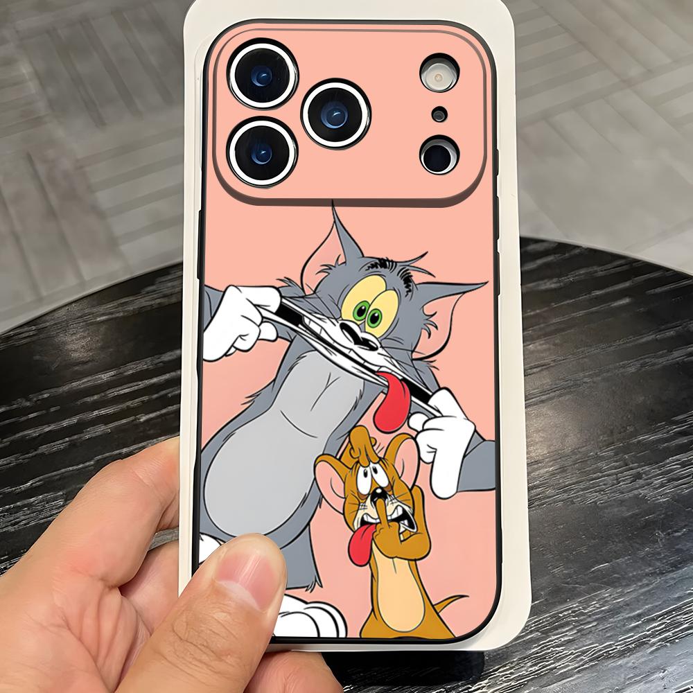 Cartoon T-toms J-jerrys Phone Case For IPhone 17 Pro Max 16 15 14 Pro Max 13 11 X Xs Xr 8 7Plus Silicone Cover