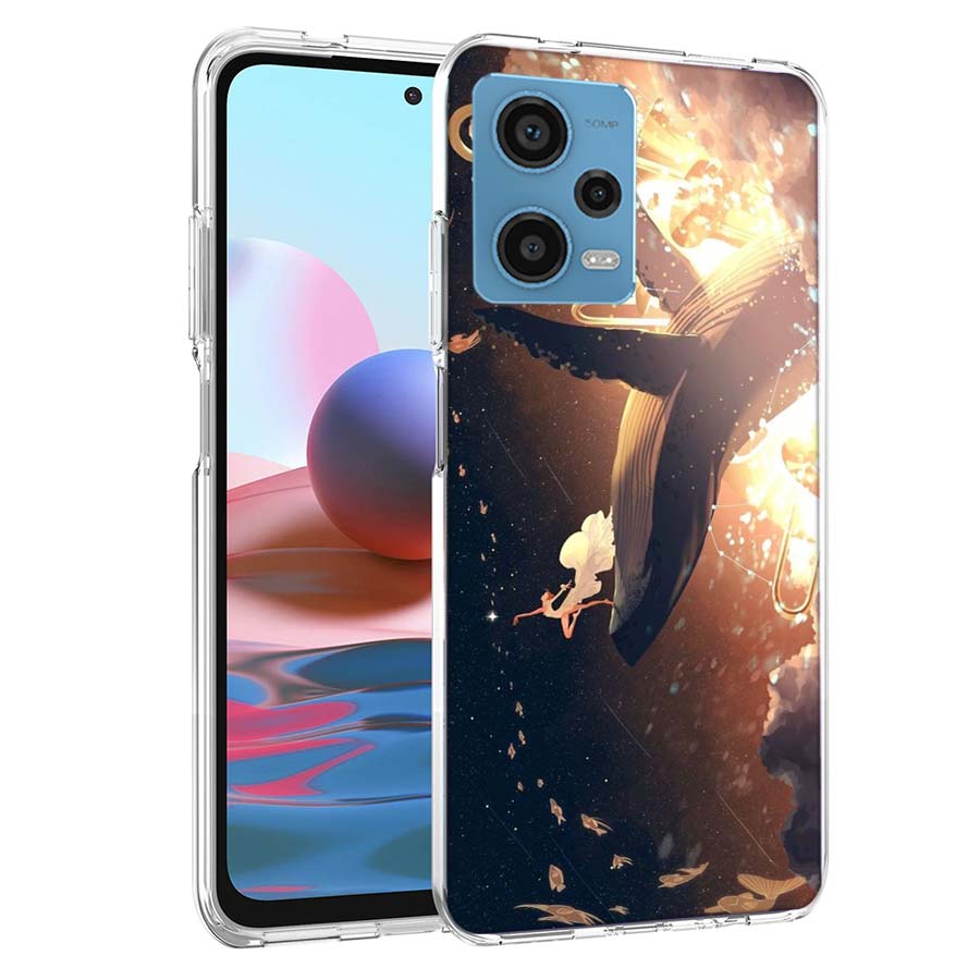 Whale Sea Giant Phone Case For Redmi Note 13 12 14 15 Pro Plus 13R 11 11T 11E 11S 10 Pro 10S 9 9S Cover Cell Clear TPU Capa Case