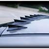 10 Stück Dachspoiler, schwarze Haifischflosse, universeller spitzer Karbonfaser-Stoßfänger, Auto-Dachmodifikations Teile, Windmesser