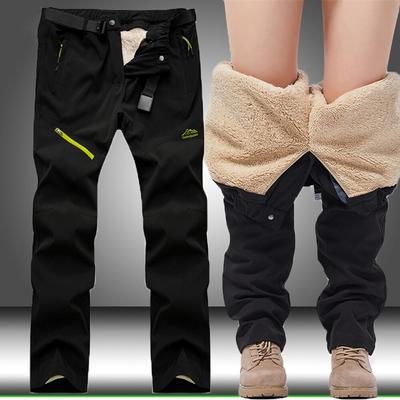Men's Winter Plus Size Warm Sweatpants Loose Casual Pants Soft Shell Pants