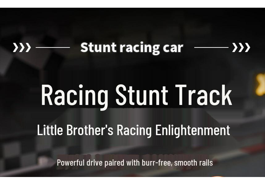 Stunt Track Electric Toy Car with Lights & Music