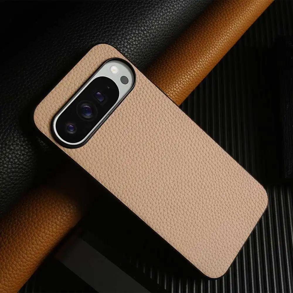 Luxus Pixel 10 Pro Hülle Business Rindsleder Handyhüllen Für Google pixel9pro 7A 8pro Vollschutz Stoßfeste Rückabdeckung