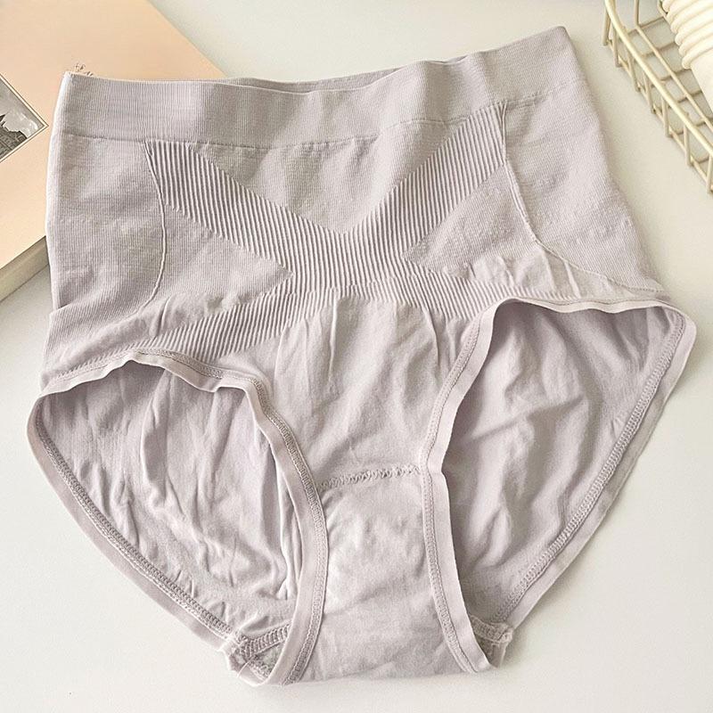 Ladies Spring and Autumn New High Waist Abdominal 5A Antibacterial No Trace Breathable Hip Briefs